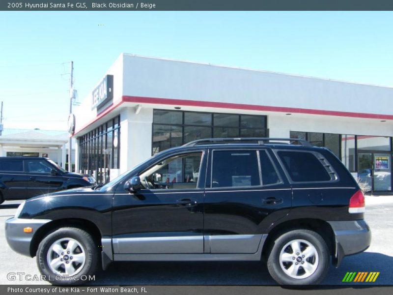 Black Obsidian / Beige 2005 Hyundai Santa Fe GLS