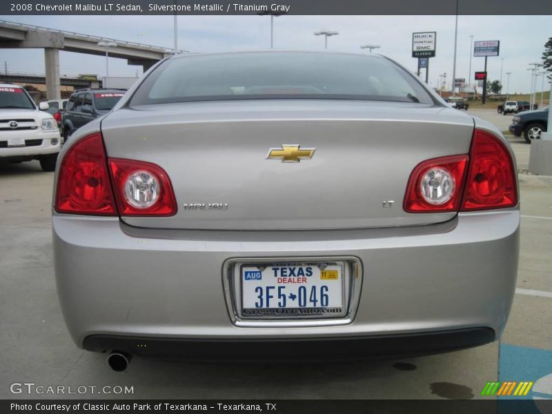 Silverstone Metallic / Titanium Gray 2008 Chevrolet Malibu LT Sedan