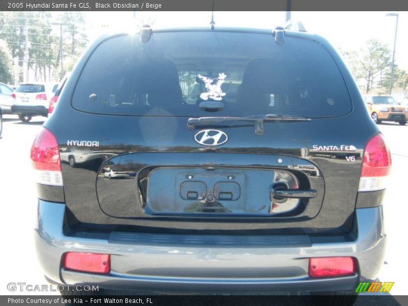 Black Obsidian / Beige 2005 Hyundai Santa Fe GLS