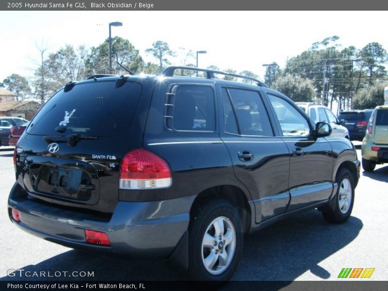 Black Obsidian / Beige 2005 Hyundai Santa Fe GLS