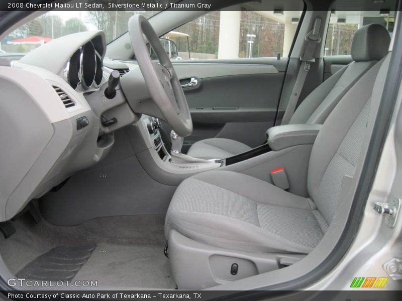 Silverstone Metallic / Titanium Gray 2008 Chevrolet Malibu LT Sedan