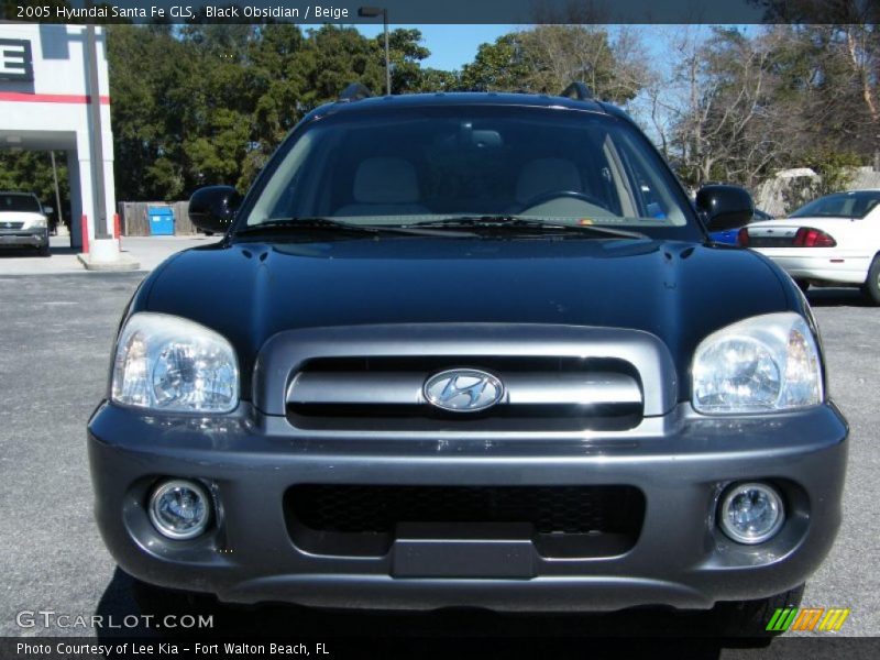 Black Obsidian / Beige 2005 Hyundai Santa Fe GLS
