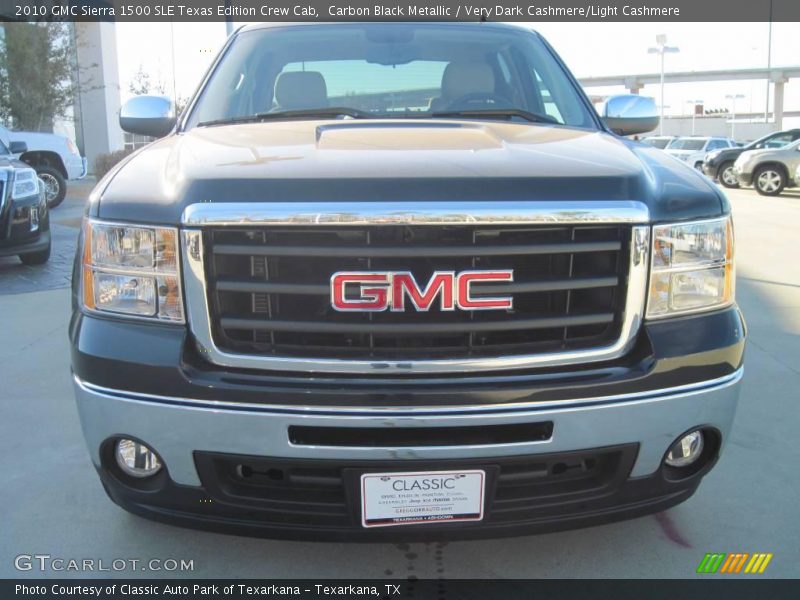 Carbon Black Metallic / Very Dark Cashmere/Light Cashmere 2010 GMC Sierra 1500 SLE Texas Edition Crew Cab