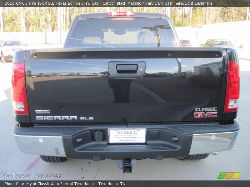Carbon Black Metallic / Very Dark Cashmere/Light Cashmere 2010 GMC Sierra 1500 SLE Texas Edition Crew Cab