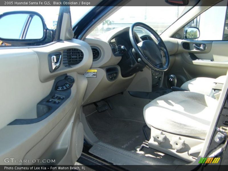 Black Obsidian / Beige 2005 Hyundai Santa Fe GLS