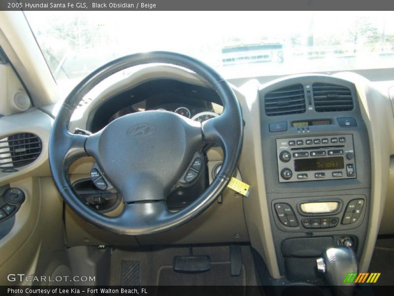 Black Obsidian / Beige 2005 Hyundai Santa Fe GLS