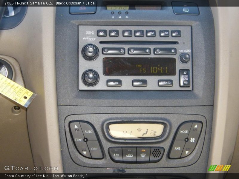 Black Obsidian / Beige 2005 Hyundai Santa Fe GLS