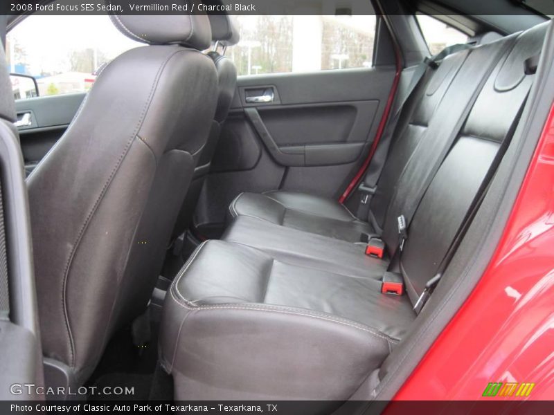 Vermillion Red / Charcoal Black 2008 Ford Focus SES Sedan