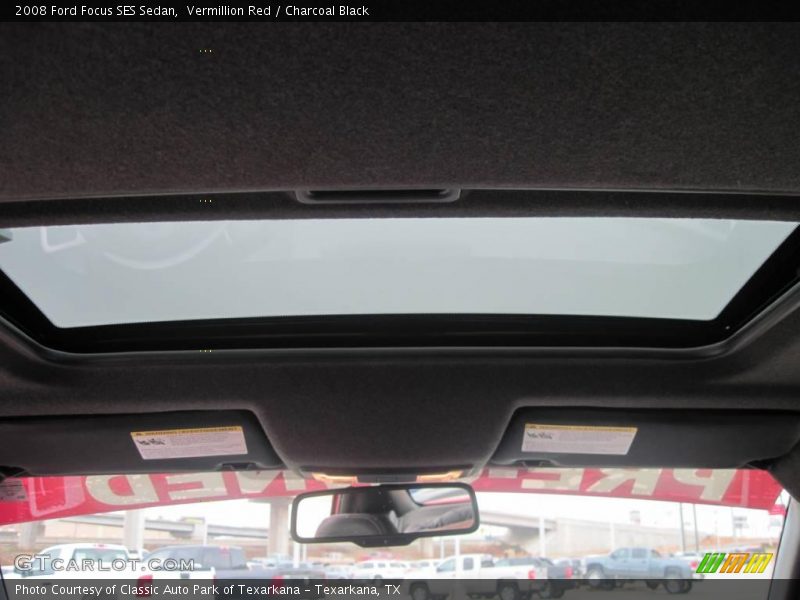 Vermillion Red / Charcoal Black 2008 Ford Focus SES Sedan