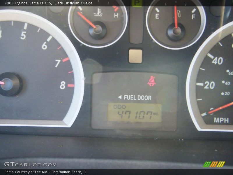 Black Obsidian / Beige 2005 Hyundai Santa Fe GLS