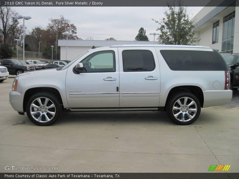 Pure Silver Metallic / Ebony 2010 GMC Yukon XL Denali
