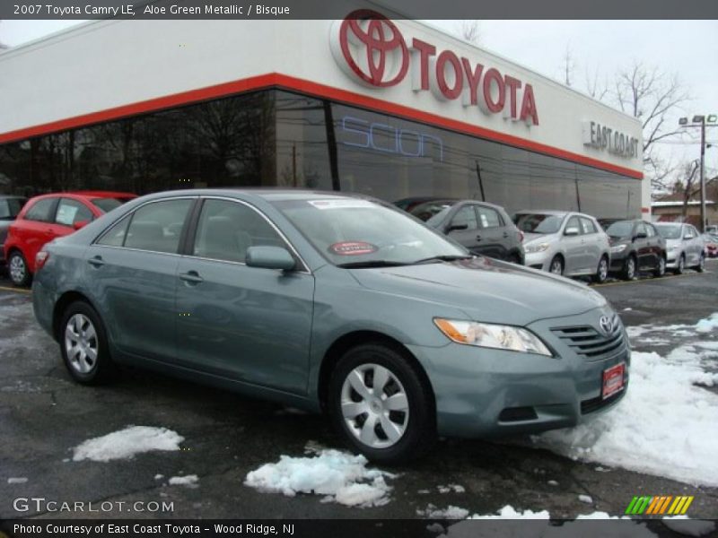 Aloe Green Metallic / Bisque 2007 Toyota Camry LE