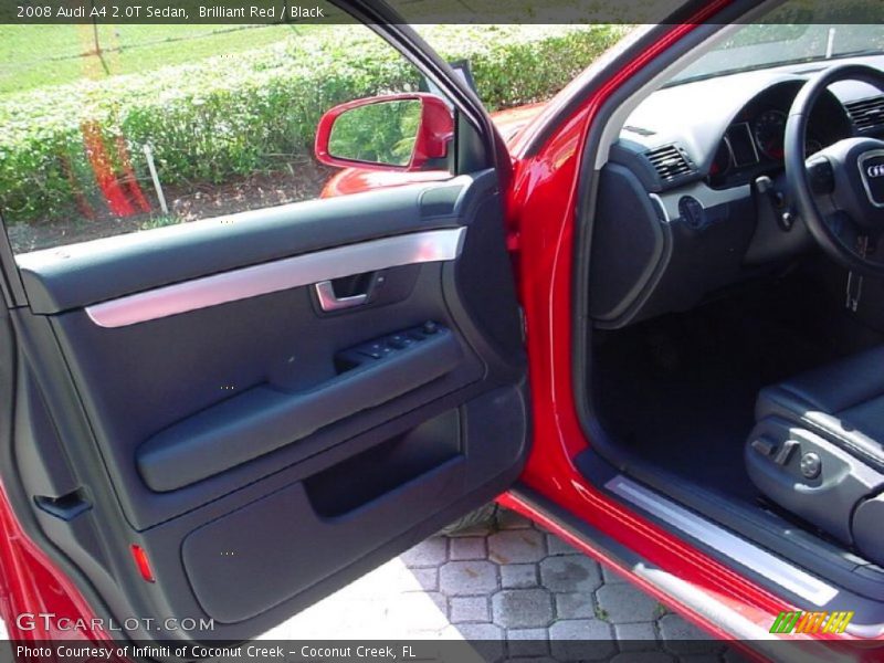 Brilliant Red / Black 2008 Audi A4 2.0T Sedan