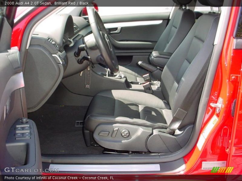 Brilliant Red / Black 2008 Audi A4 2.0T Sedan