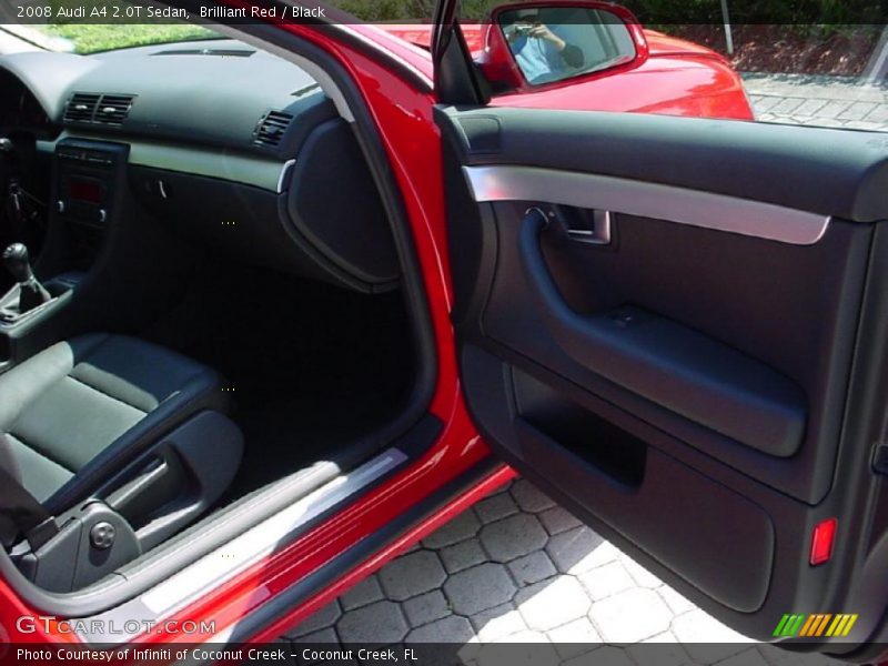Brilliant Red / Black 2008 Audi A4 2.0T Sedan