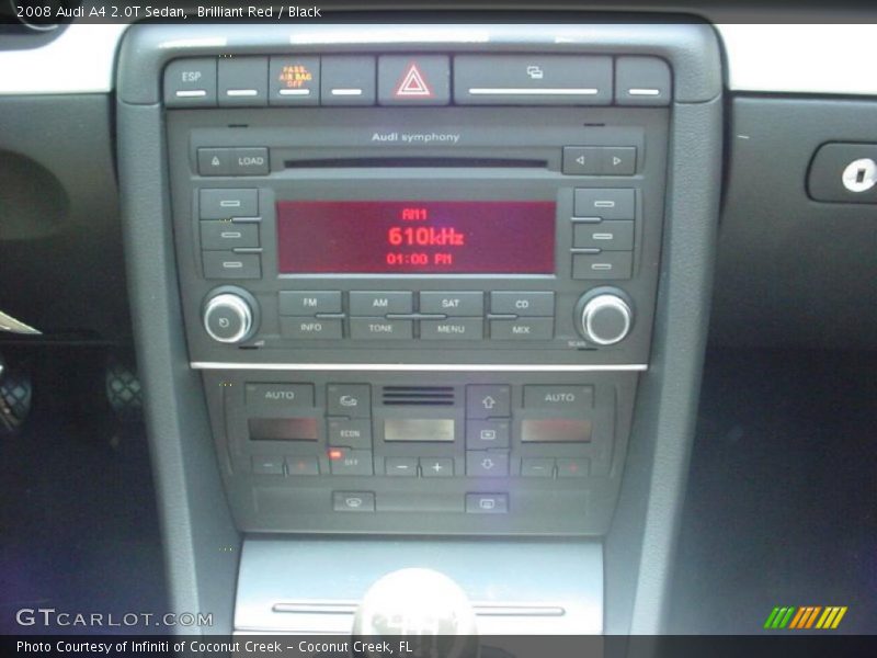 Brilliant Red / Black 2008 Audi A4 2.0T Sedan
