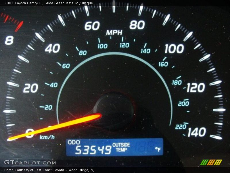 Aloe Green Metallic / Bisque 2007 Toyota Camry LE