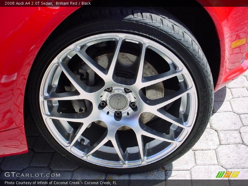 Brilliant Red / Black 2008 Audi A4 2.0T Sedan