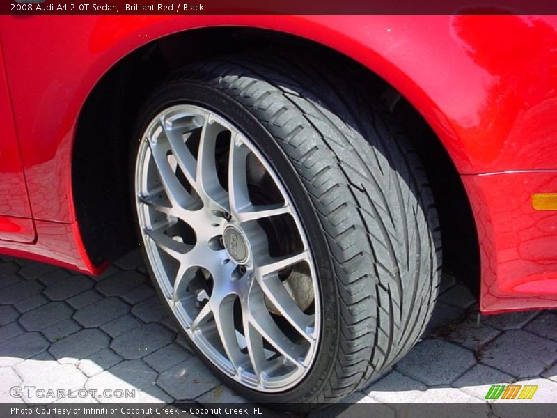 Brilliant Red / Black 2008 Audi A4 2.0T Sedan