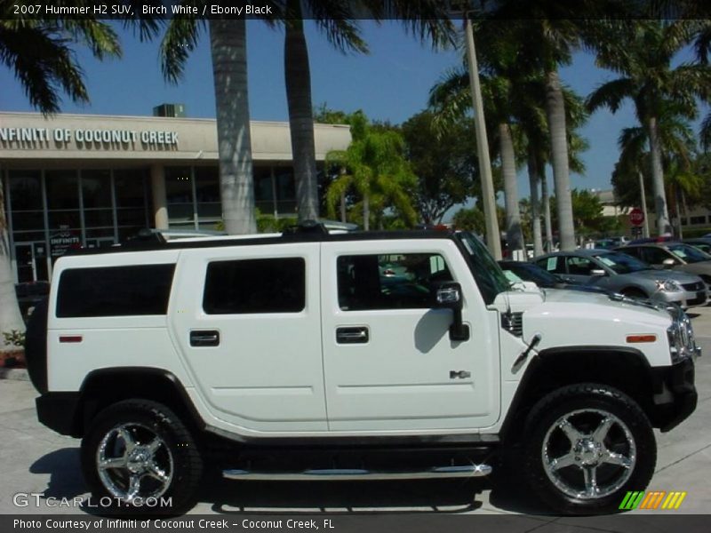 Birch White / Ebony Black 2007 Hummer H2 SUV