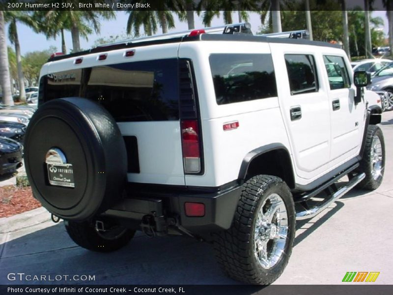 Birch White / Ebony Black 2007 Hummer H2 SUV