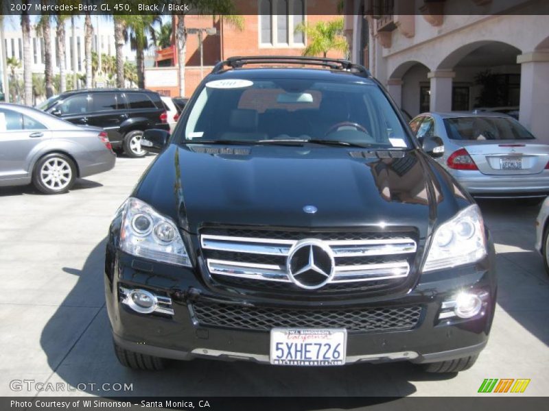 Black / Black 2007 Mercedes-Benz GL 450