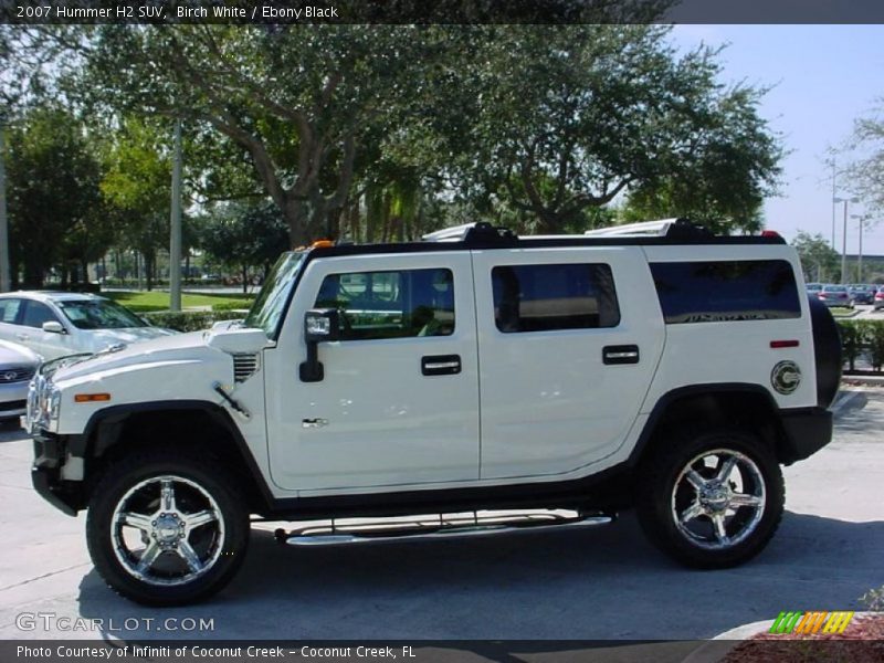 Birch White / Ebony Black 2007 Hummer H2 SUV