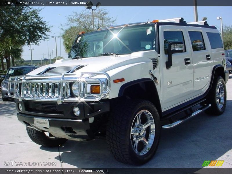 Birch White / Ebony Black 2007 Hummer H2 SUV