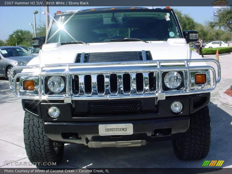 Birch White / Ebony Black 2007 Hummer H2 SUV