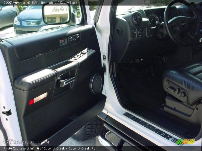 Birch White / Ebony Black 2007 Hummer H2 SUV