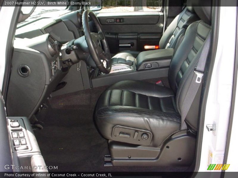 Birch White / Ebony Black 2007 Hummer H2 SUV