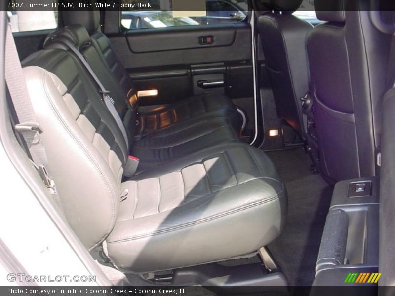 Birch White / Ebony Black 2007 Hummer H2 SUV