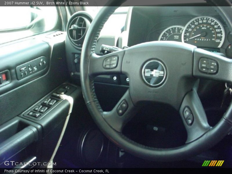 Birch White / Ebony Black 2007 Hummer H2 SUV