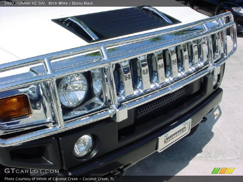 Birch White / Ebony Black 2007 Hummer H2 SUV