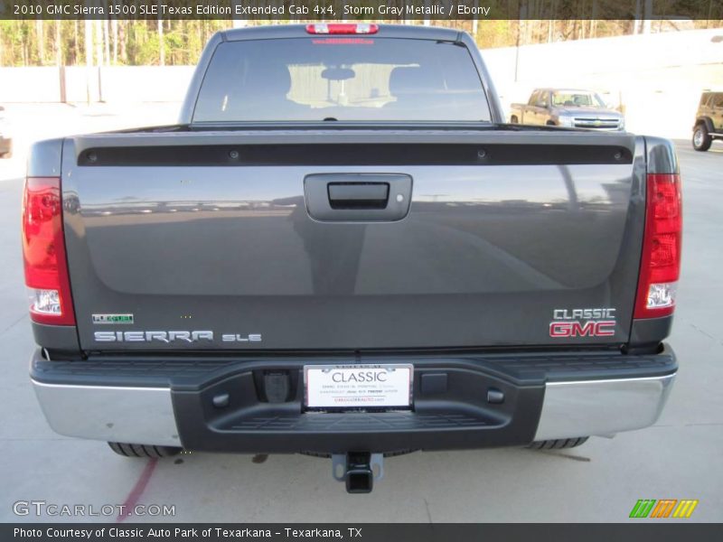 Storm Gray Metallic / Ebony 2010 GMC Sierra 1500 SLE Texas Edition Extended Cab 4x4