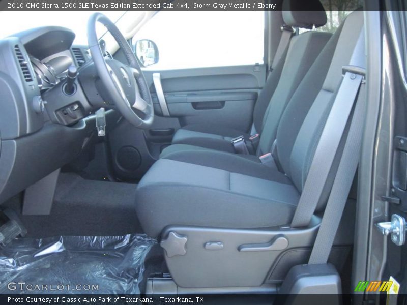 Storm Gray Metallic / Ebony 2010 GMC Sierra 1500 SLE Texas Edition Extended Cab 4x4