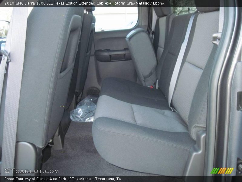 Storm Gray Metallic / Ebony 2010 GMC Sierra 1500 SLE Texas Edition Extended Cab 4x4