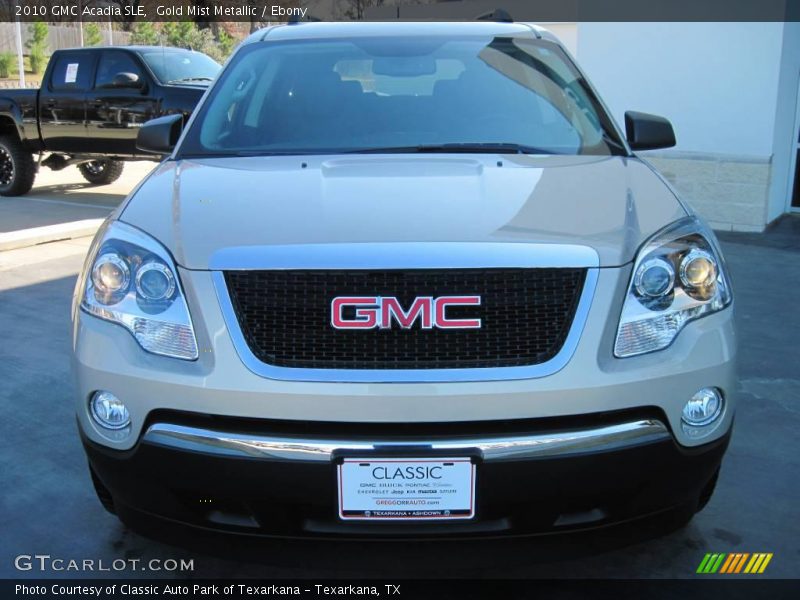 Gold Mist Metallic / Ebony 2010 GMC Acadia SLE