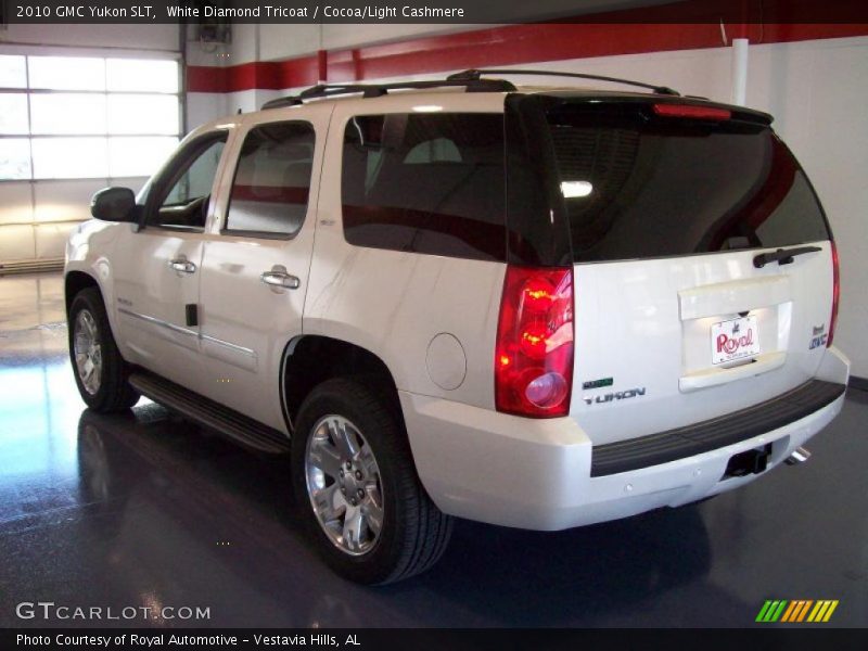White Diamond Tricoat / Cocoa/Light Cashmere 2010 GMC Yukon SLT