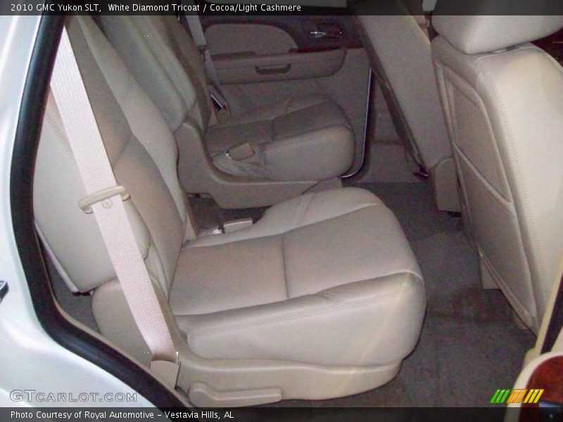 White Diamond Tricoat / Cocoa/Light Cashmere 2010 GMC Yukon SLT