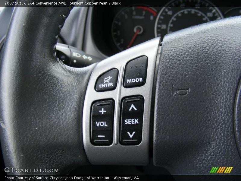 Sunlight Copper Pearl / Black 2007 Suzuki SX4 Convenience AWD
