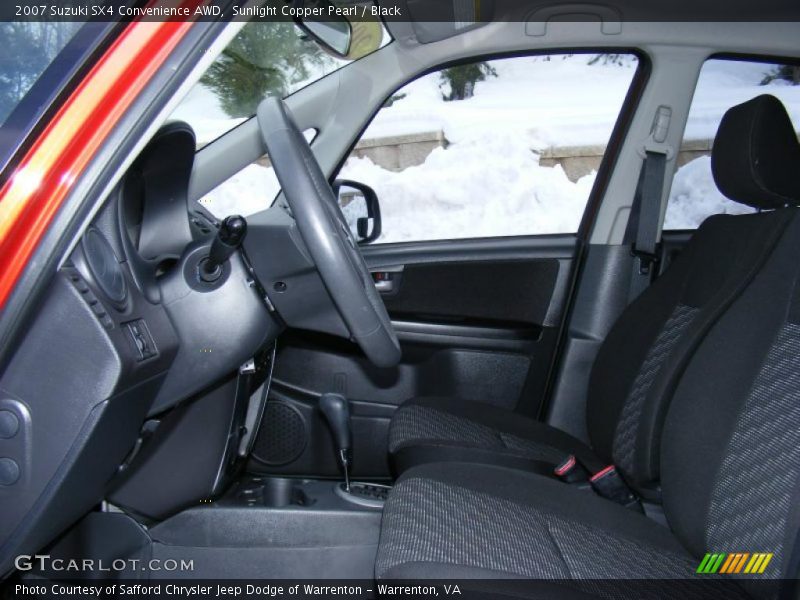 Sunlight Copper Pearl / Black 2007 Suzuki SX4 Convenience AWD
