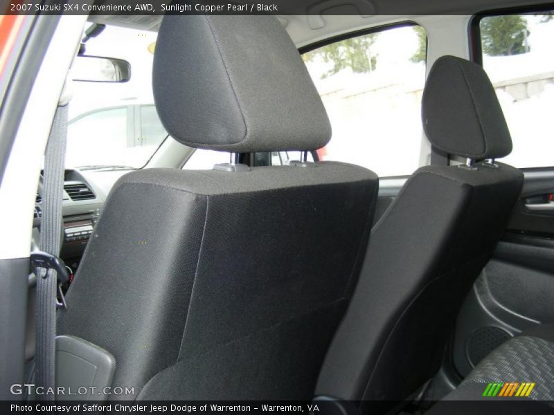 Sunlight Copper Pearl / Black 2007 Suzuki SX4 Convenience AWD