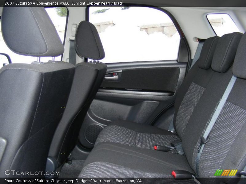 Sunlight Copper Pearl / Black 2007 Suzuki SX4 Convenience AWD