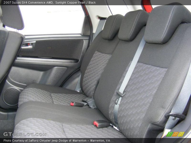 Sunlight Copper Pearl / Black 2007 Suzuki SX4 Convenience AWD