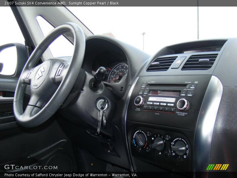 Sunlight Copper Pearl / Black 2007 Suzuki SX4 Convenience AWD