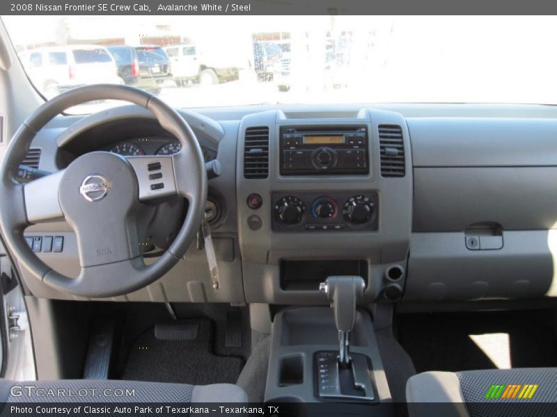 Avalanche White / Steel 2008 Nissan Frontier SE Crew Cab