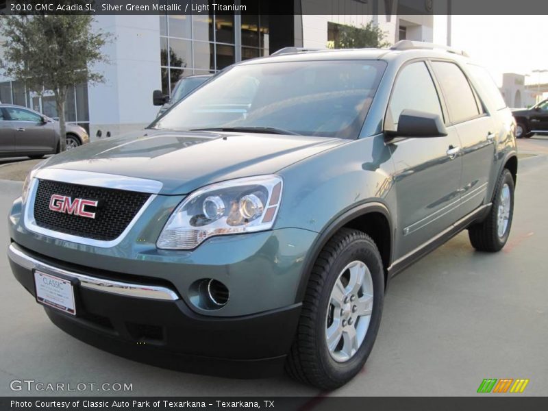 Silver Green Metallic / Light Titanium 2010 GMC Acadia SL