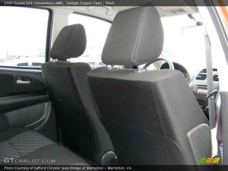 Sunlight Copper Pearl / Black 2007 Suzuki SX4 Convenience AWD