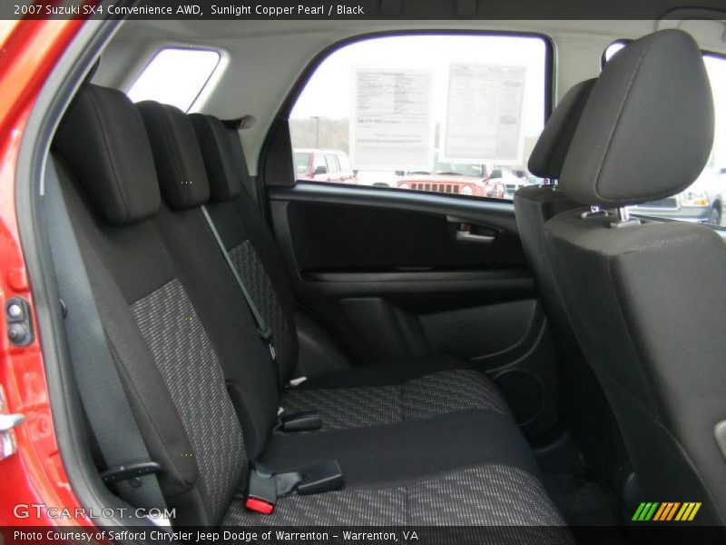 Sunlight Copper Pearl / Black 2007 Suzuki SX4 Convenience AWD